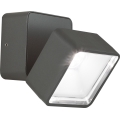 Ideal Lux - LED utomhusvägglampa OMEGA, 7W/230V, CRI 90, IP54, antracit